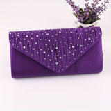 Glamorous Rhinestone Clutch Bag - Sparkling Evening Purse with Chic Detachable Chain Strap - Perfect for Parties, Carnivals, and Music Festivals