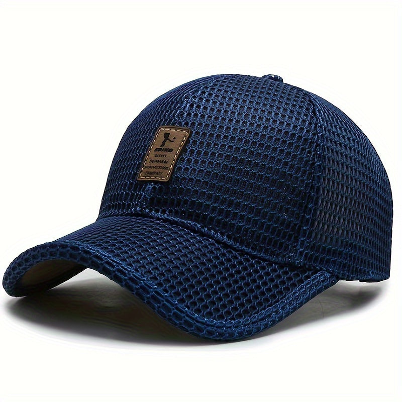 1pc Unisex Breathable Mesh Baseball Cap - Ideal for Outdoor Sports, Running, and Casual Wear