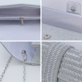 Rhinestone Evening Clutch Women Fashion Envelope Bag Prom Luxury Purse Sparkling Crystal Handbag Cocktail Party Handbag