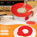 Mixing Bowls With Colorful Airtight Lids, 6 Piece Stainless Steel Metal Bowls With 3 Grater Attachments, Size 4.2, 3.5, 2.5, 2, 1, 0.67QT