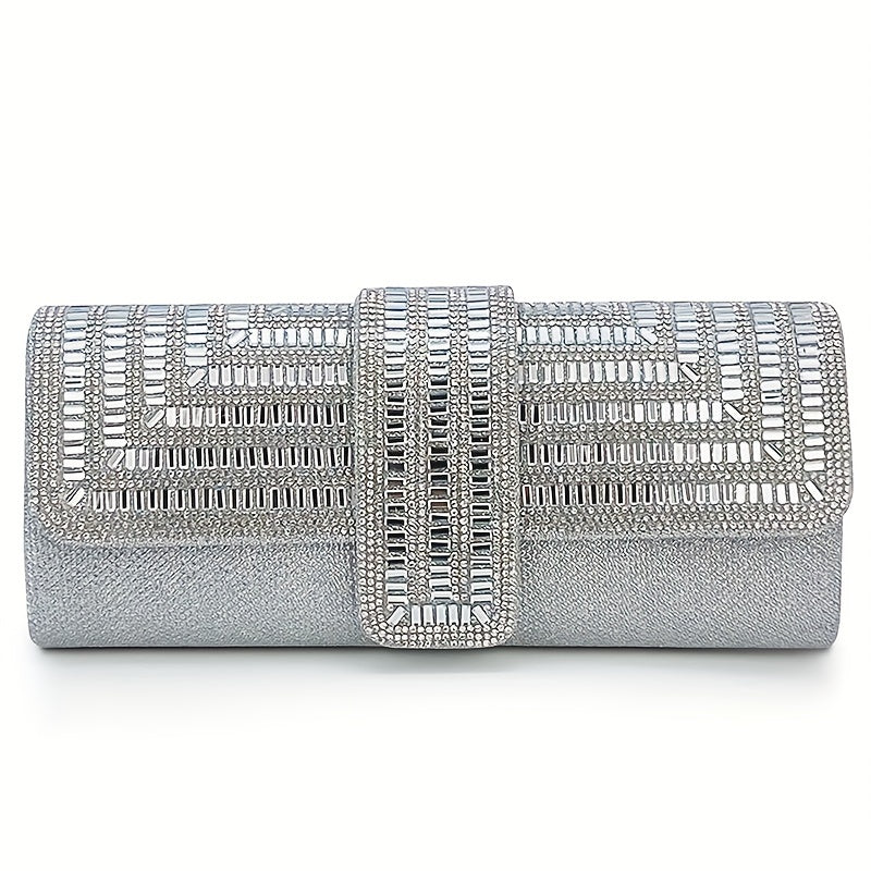 Rhinestone Evening Clutch Women Fashion Envelope Bag Prom Luxury Purse Sparkling Crystal Handbag Cocktail Party Handbag