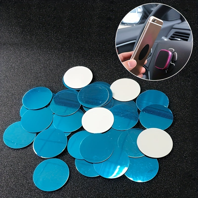 6pcs Universal Magnetic Metal Plates for Camping & Hiking - Strong Adhesive Iron Sheets for Mobile Phone Magnet Holder Mount with Easy Installation and Wide Compatibility