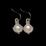 [Vintage Moonstone Earrings] Moonstone Vintage Earrings