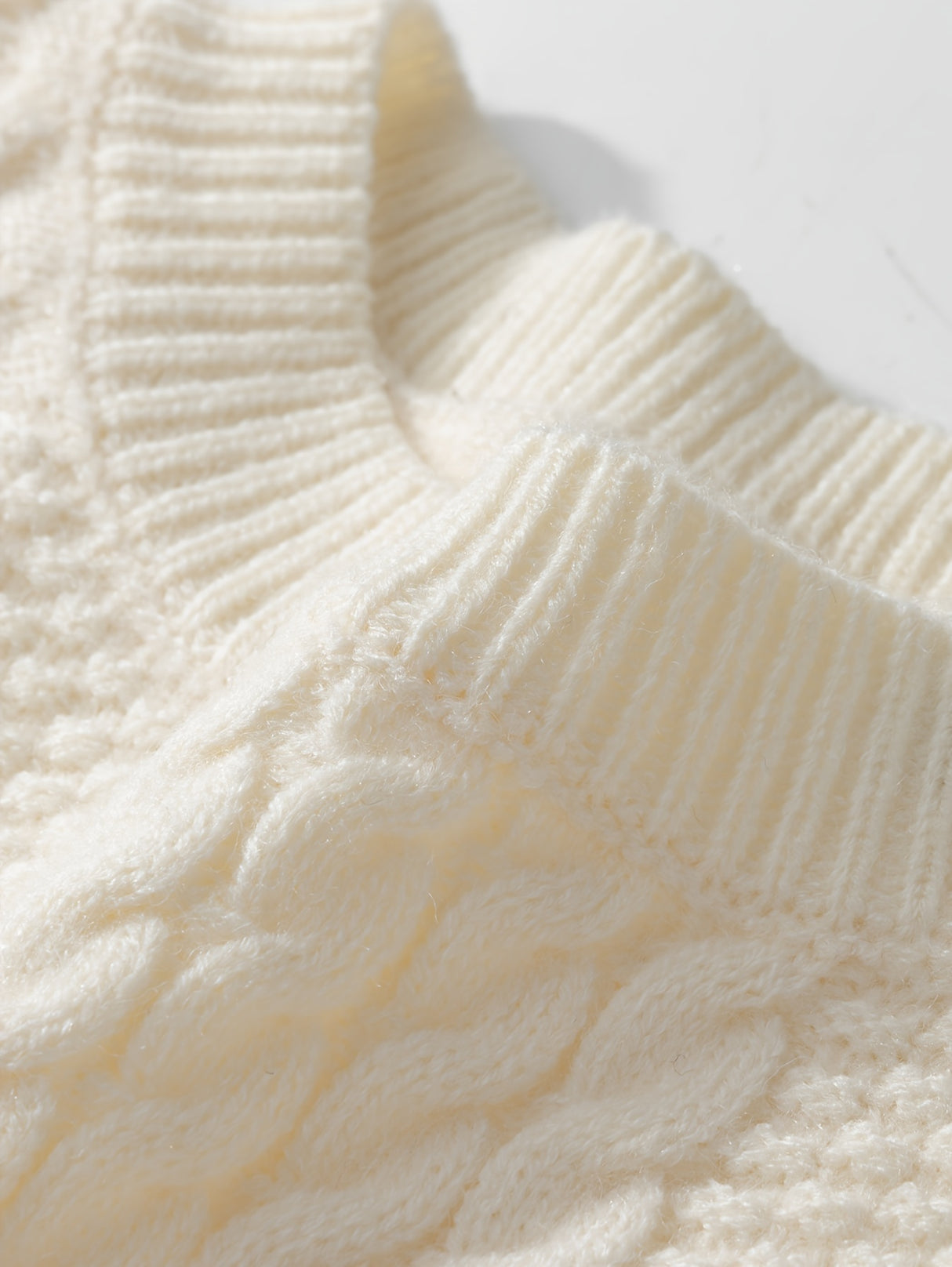 Cozy Cable Knit Sweater for Men - Soft, Warm & Stylish Pullover with Round Neck - Perfect for Fall/Winter Casual Wear, Genghis Khan, Home & Outdoor, Couple's Version