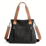 Vibrant Geometric Canvas Tote Bag - Lightweight, Foldable, Casual Messenger Bag for Women - Perfect for Daily Use, Polyester Lining, and Unisex Design