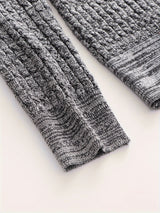 Cozy Striped Knit Sweater for Men - Tops for Autumn Winter - Long Sleeve Crew Neck Pullover, Warm Underwear for Chilly Days, Soft and Breathable Fabric, Classic Casual Style