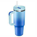 Vacuum Insulated 40 oz Stainless Steel Tumbler with Handle - BPA-Free, Shatterproof Travel Mug for Hot/Cold Drinks, Perfect Outdoor Gift