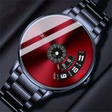 Stylish Luminous Men's Watch - High-Tech Trendy Wrist Watches for Men with Classic Red Western Style, Handsome High-End Design, and Versatile Fashion Sense