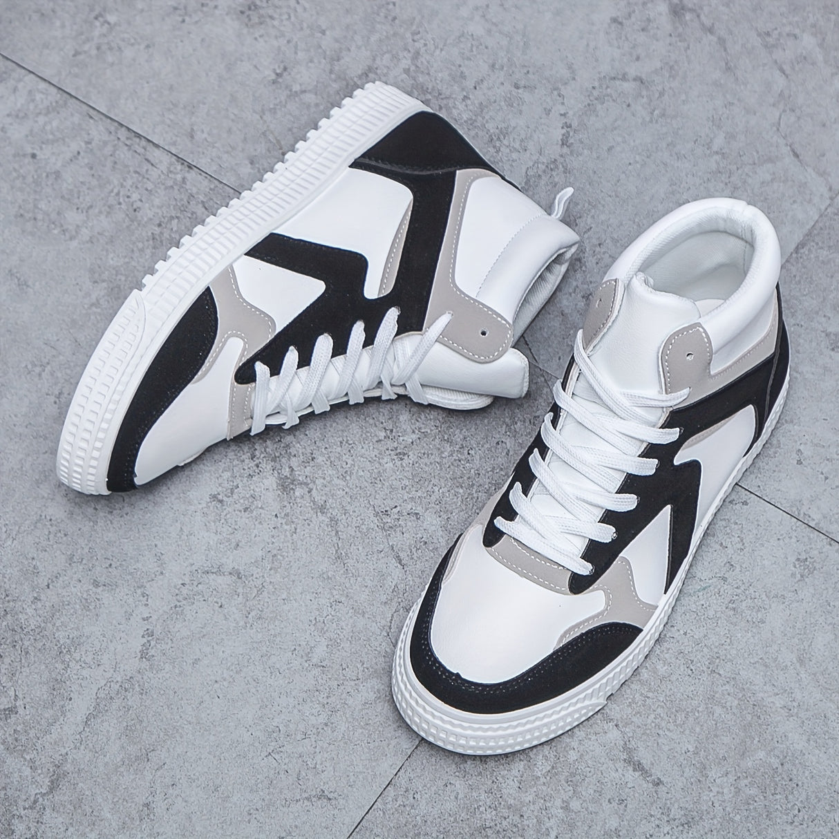 Men's Minimalist Ankle Top Skate Shoes, Wear-resistant Non-Slip Casual Shoes For Youth