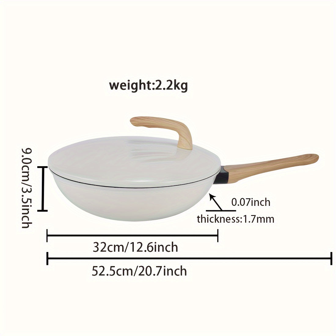 Premium Non-stick Pan Set-precision Cast Iron, Multi-layer Cooking Pot Gas And Induction Stove, Perfect Home Kitchen, With A Cover, Solid Wood Handle, Can Cook Soup And Pancake Stew Meat To Meet Different Cooking Needs