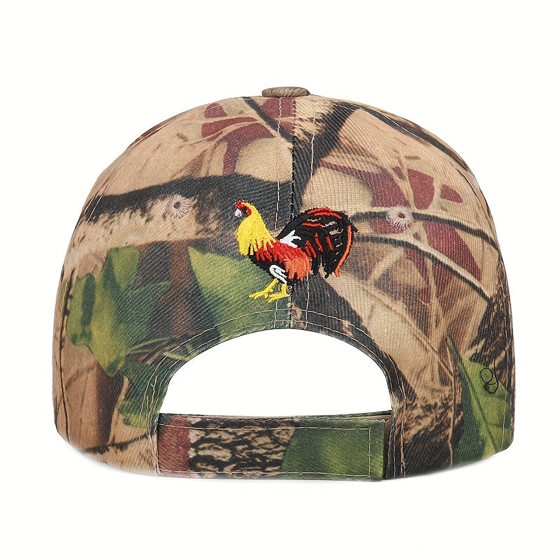 1pc Men's Camouflage Sunshade Baseball Cap - Outdoor Jungle Leisure and Military Fan Accessories - Breathable, Adjustable, Water-Resistant, Quick-Drying, and Stylish Headwear for Summer Activities