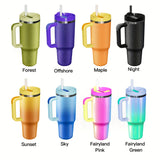 Vacuum Insulated 40 oz Stainless Steel Tumbler with Handle - BPA-Free, Shatterproof Travel Mug for Hot/Cold Drinks, Perfect Outdoor Gift