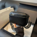 Mini Crossbody Bag For Women, Square Purse With Wide Shoulder Strap, Stylish PU Leather Shoulder Bag