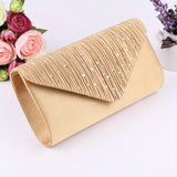 Glamorous Rhinestone Clutch Bag - Sparkling Evening Purse with Chic Detachable Chain Strap - Perfect for Parties, Carnivals, and Music Festivals