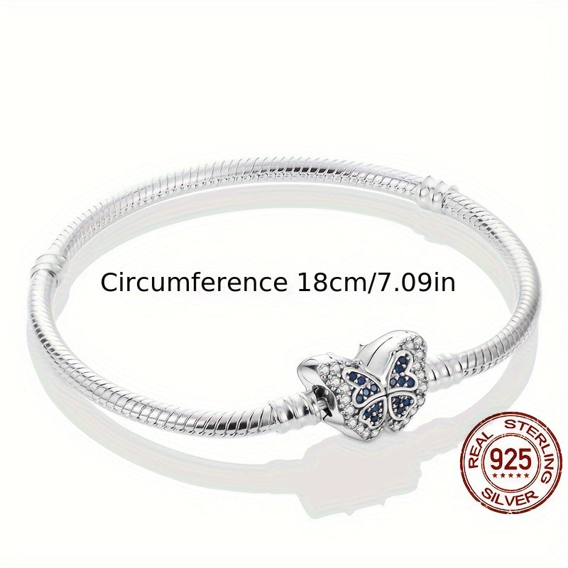 S925 Sterling Silver Sky Full Butterflies Bracelet Fit Charm Bead DIY Bracelets For Women 10g/0.35oz