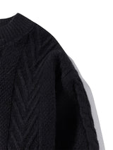 Cozy Cable Knit Sweater for Men - Soft, Warm & Stylish Pullover with Round Neck - Perfect for Fall/Winter Casual Wear, Genghis Khan, Home & Outdoor, Couple's Version
