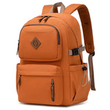 laptop backpack 15.6 inch anti theft travel backpacks for men and women large college bookbag work business daypack middle high school bag for girls boys teens students brown