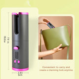 Automatic Curling Iron Portable Wireless Anion Ceramic Hair Curler Fast Heating Fashion Styling Tools Travel Hair Curler Comb