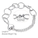 UD_Sterling Silver Heart Bracelets for Women