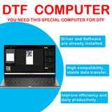 DTF Transfer Printing Machine with Roll Feeder, White Ink Circulation and Easy Operation,DTF Printer Bundle