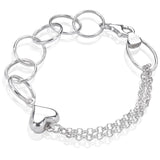 UD_Sterling Silver Heart Bracelets for Women