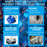 DTF Transfer Printing Machine with Roll Feeder, White Ink Circulation and Easy Operation,DTF Printer Bundle