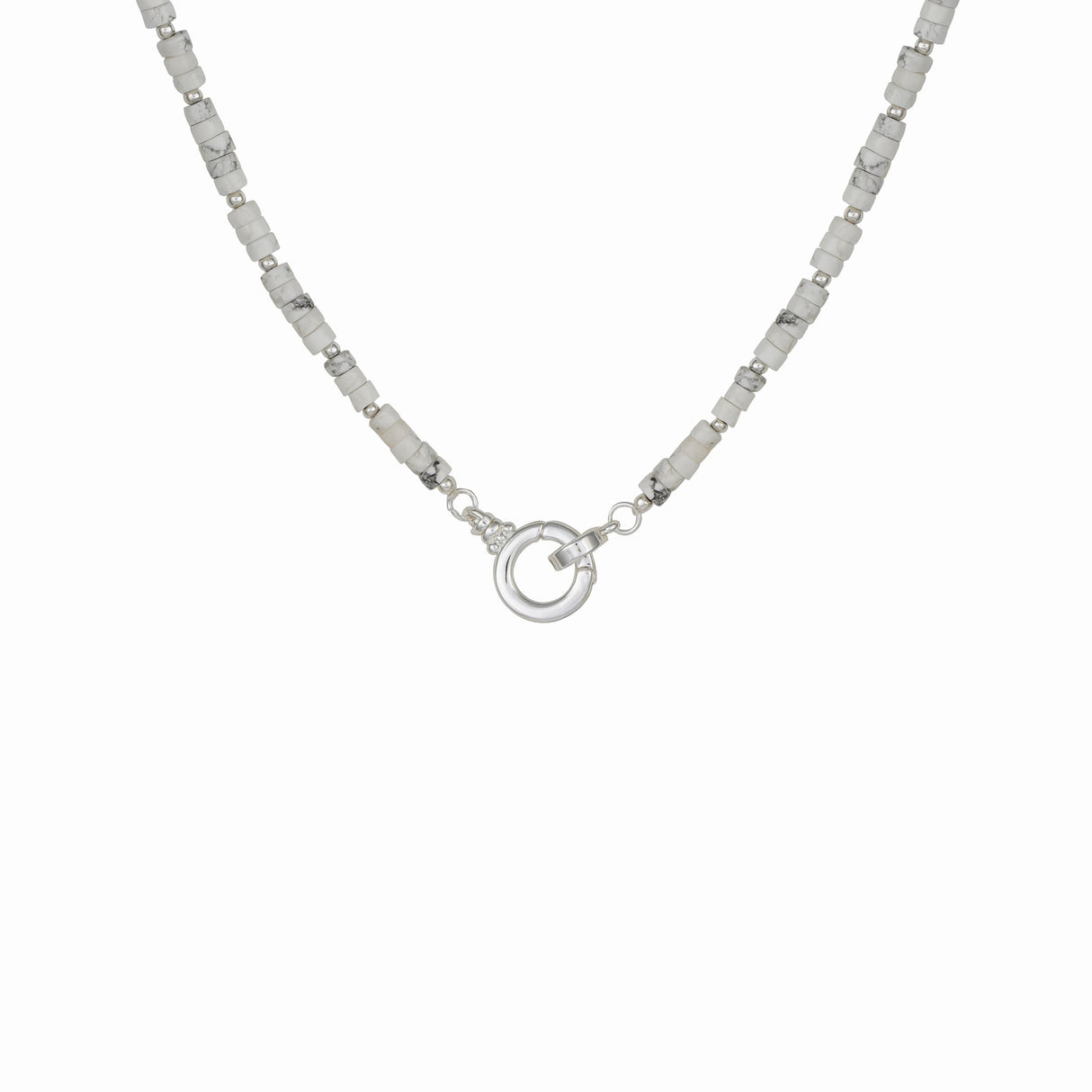 86 YORK Brand Classic Simple Gray Red Stone Necklace Collarbone Fashion Metal Chain Necklace for Women
