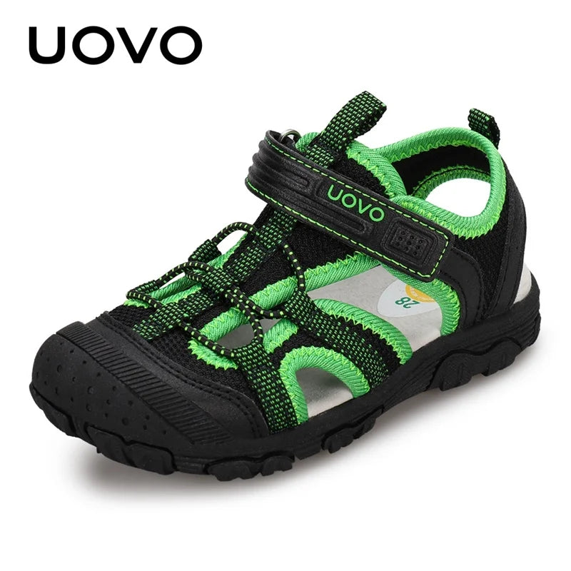 New Arrival Children Fashion Footwear Soft Durable Rubber Sole UOVO Kids Shoes Comfortable Boys Sandals With #22-34