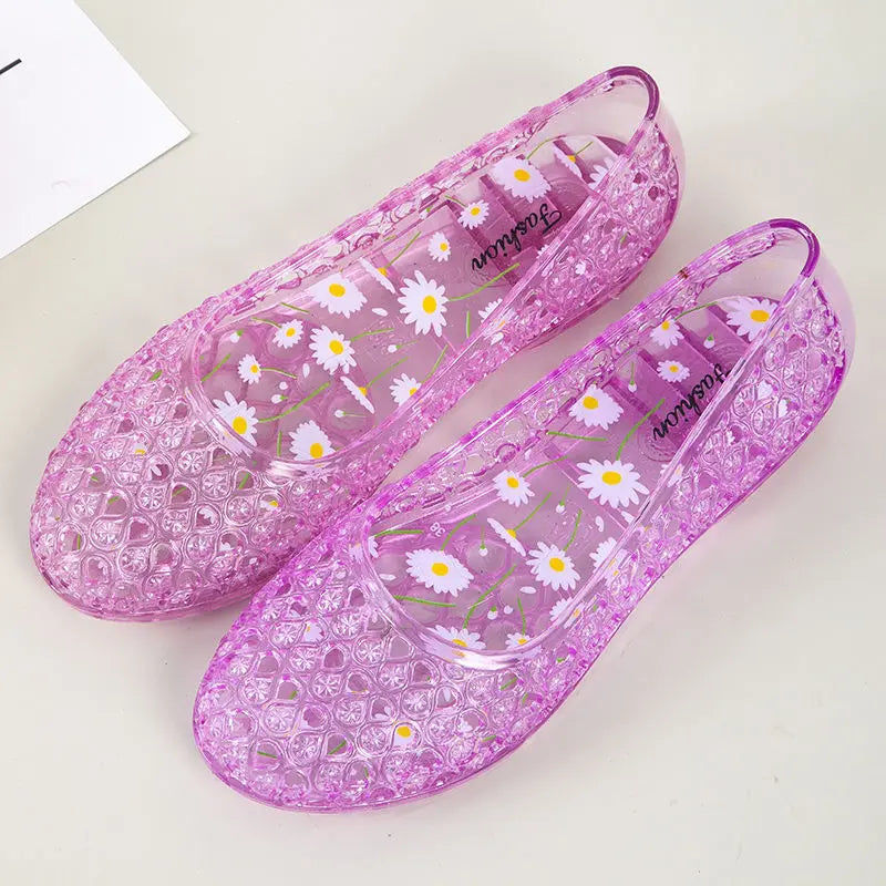 New sandals slippers crystal sandals female bird's nest Baotou breathable soft bottom home sandals  mother sandals V213