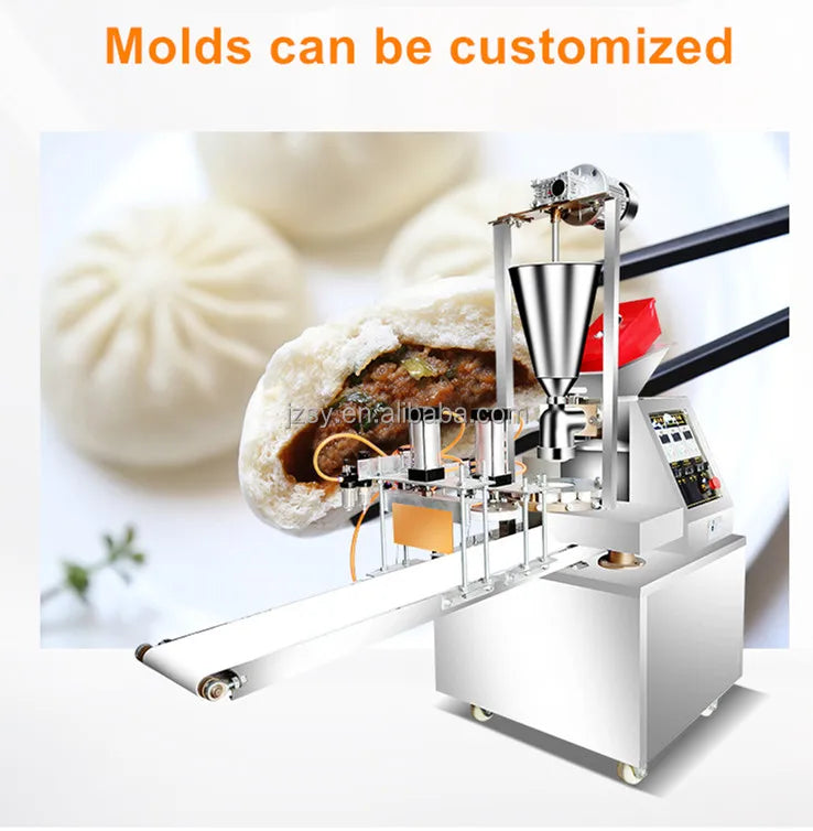 Commercial Fully Automatic Large Steamed Stuffed Bun Making Machine MultiFunction Breakfast Square Steamed Bread and Pie Maker