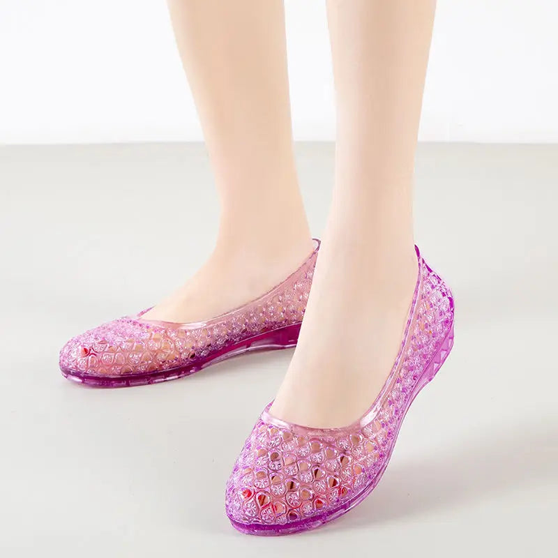 New sandals slippers crystal sandals female bird's nest Baotou breathable soft bottom home sandals  mother sandals V213