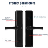 Smart Hotel Handle Lock Fingerprint Bluetooth Commercial Access Control Password RFID 13.56MHz TTLock Electronic digitalsecurity