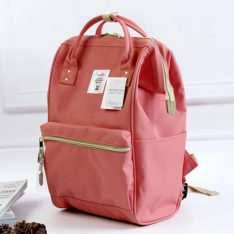 600D Oxford Women ane men Lightweight Anti theft Computer Backpack College Bag Japan brand waterproof A Ring School Backpacks