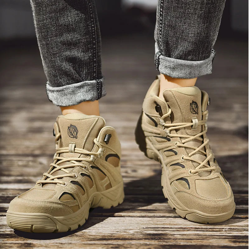 Fashion Men's Boots Winter Short Boots Outdoor Men Hiking Boots Autumn Sneakers Light Non-slip Men Desert Boots Ankle Boots