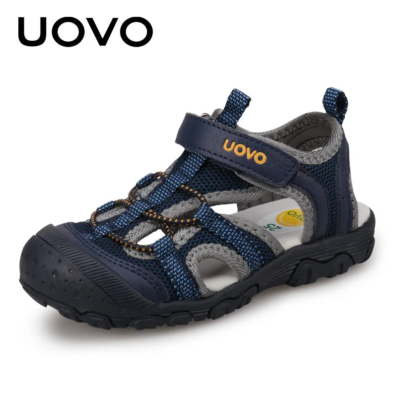 New Arrival Children Fashion Footwear Soft Durable Rubber Sole UOVO Kids Shoes Comfortable Boys Sandals With #22-34