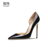 Genuine Leather Heels For Women 2024 Luxury Women's Pumps Spring High Heels Shoes Classics Pumps Fashion Pointed Toe Elegant