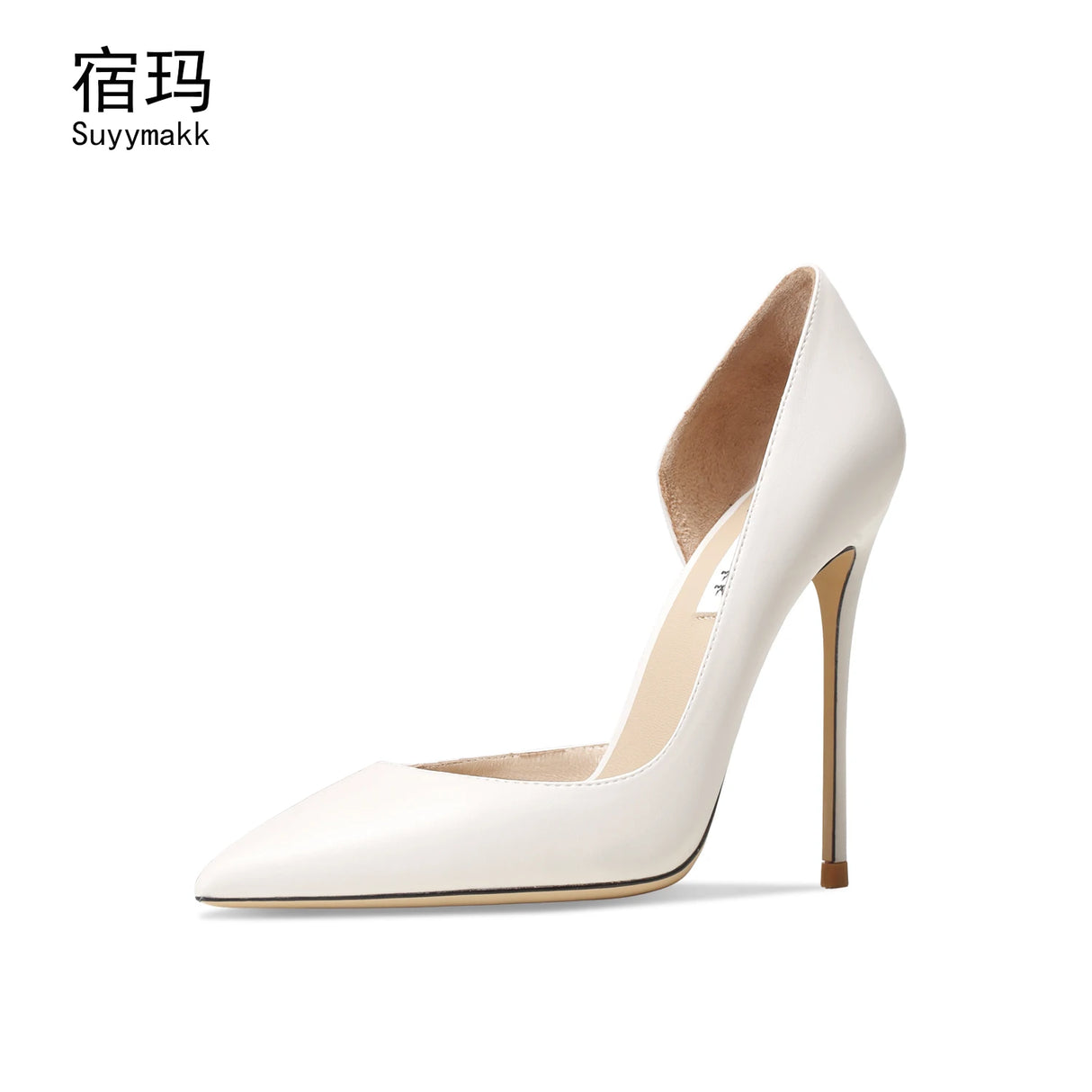 Genuine Leather Heels For Women 2024 Luxury Women's Pumps Spring High Heels Shoes Classics Pumps Fashion Pointed Toe Elegant