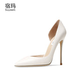 Genuine Leather Heels For Women 2024 Luxury Women's Pumps Spring High Heels Shoes Classics Pumps Fashion Pointed Toe Elegant