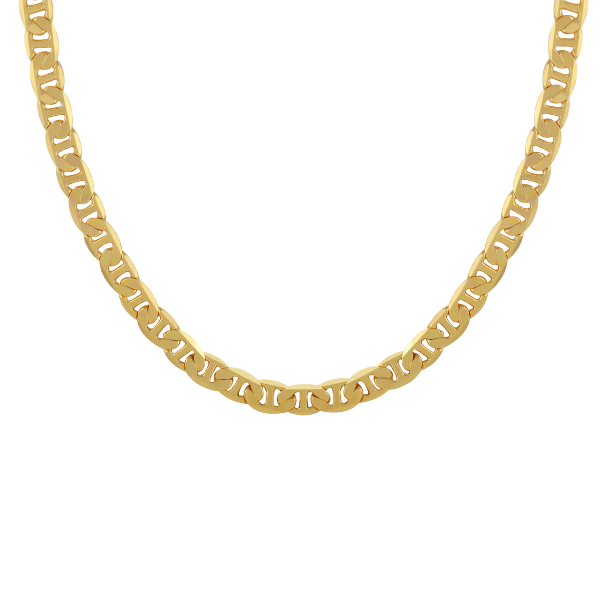 86 YORK Retro 18k Gold-plated Metal Link Chain Collection Simple Link Necklace for Women Fashion Jewelry