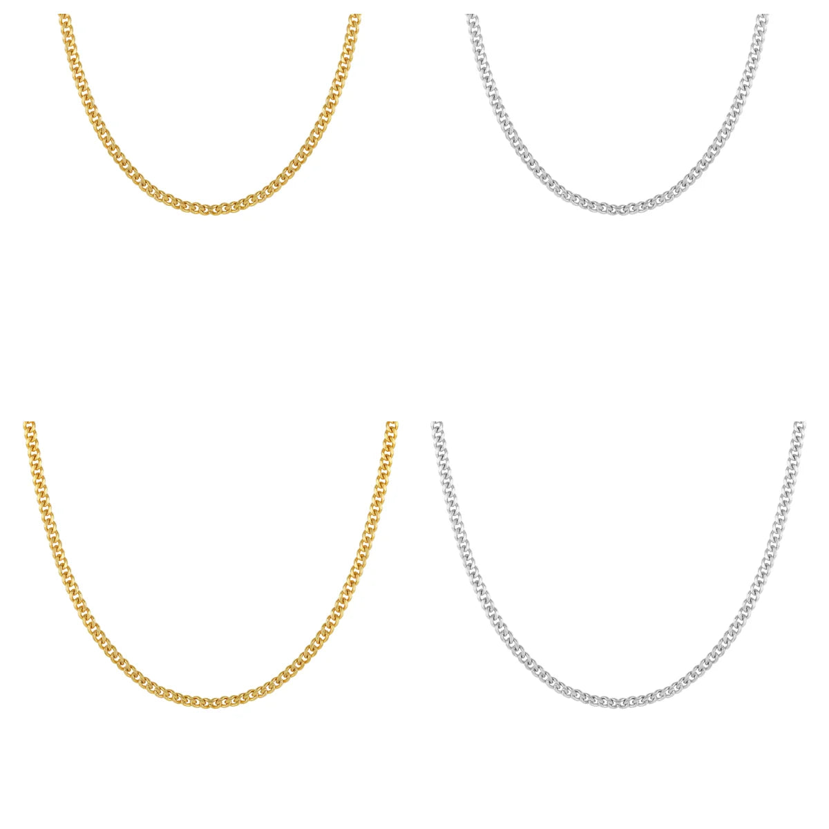 86 YORK Brand Classic Retro Simple Clavicle Chain Collarbone Light Luxury Metal Chain Necklace for Women
