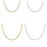 86 YORK Brand Classic Retro Simple Clavicle Chain Collarbone Light Luxury Metal Chain Necklace for Women