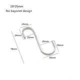 304 Stainless Steel S-Hook Balcony Portable Multifunctional Kitchen Bedroom Multifunctional Railing S Hanger Hook Wholesale