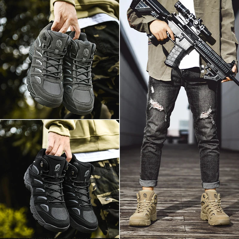 Fashion Men's Boots Winter Short Boots Outdoor Men Hiking Boots Autumn Sneakers Light Non-slip Men Desert Boots Ankle Boots