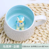 New Creative 3D Animal Ceramic Mug Mug Coffee Cup Cute Cartoon Christmas Mug Mug