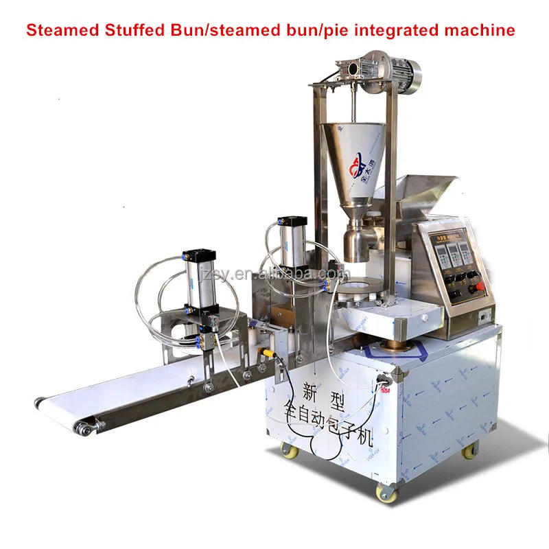 Commercial Fully Automatic Large Steamed Stuffed Bun Making Machine MultiFunction Breakfast Square Steamed Bread and Pie Maker