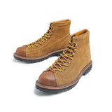 ZFTL Men's Boots Man Ankle Boots Casual Lace up Boots Male Handmade Sewing tooling boots Cow Leather Desert boots Men's 2025