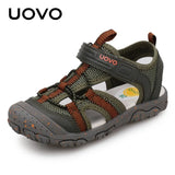 New Arrival Children Fashion Footwear Soft Durable Rubber Sole UOVO Kids Shoes Comfortable Boys Sandals With #22-34