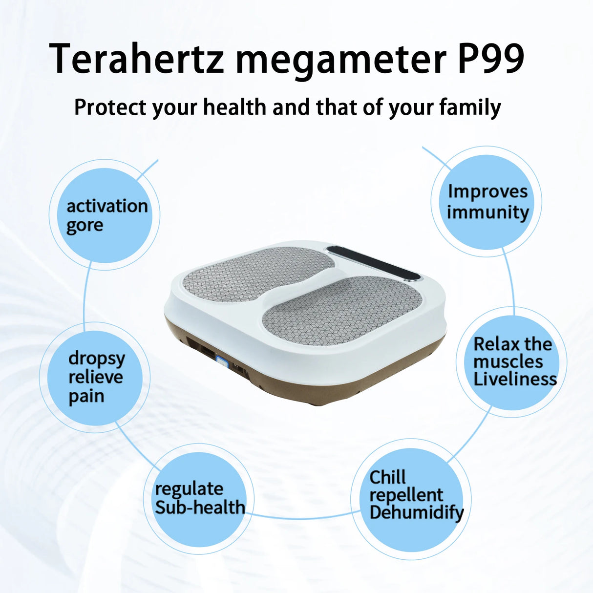 TeraHertz Foot Massage Bioresonance Instrument - Tera P90 Foot Therapy Device with Terahertz Bioterra Energy