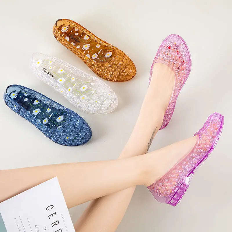 New sandals slippers crystal sandals female bird's nest Baotou breathable soft bottom home sandals  mother sandals V213