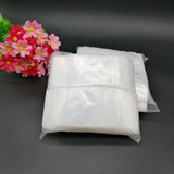 500pcs White Plastic Zip Lock Plastic Bags PE Ziplock Bags Clear Storage Bag Gift Packaging Bags Reclosable Ziplock Bag Pouches